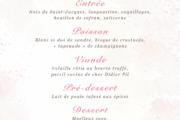 Menu Saint-Valentin Château Le Prieuré
